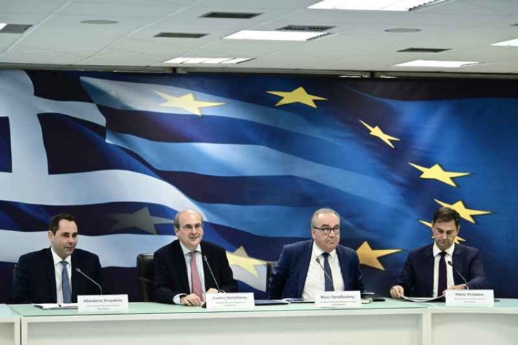 Συνέντευξη Τύπου από την πολιτική ηγεσία του Υπουργείου Εθνικής Οικονομίας και Οικονομικών για την παρουσίαση του οικονομικού νομοσχεδίου, Τρίτη 11 Ιουλίου 2023.
(ΜΙΧΑΛΗΣ ΚΑΡΑΓΙΑΝΝΗΣ/EUROKINISSI)