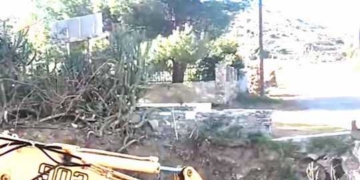 Aποκατάσταση του δρόμου στην Ρούσσα Εκκλησιά Σητείας
