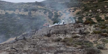 Φωτιά εκδηλώθηκε στην περιοχή Αναλουκας του δήμου Σητείας