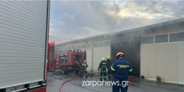 Κρήτη: Πρωινός συναγερμός για φωτιά σε αποθήκη επιχείρησης