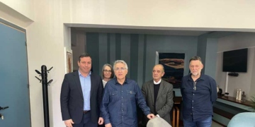 Κλιμάκιο της ΓΣΕΕ με επικεφαλής τον πρόεδρο κ. Παναγόπουλο, επισκέφθηκε το Δήμαρχο Αγίου Νικολάου