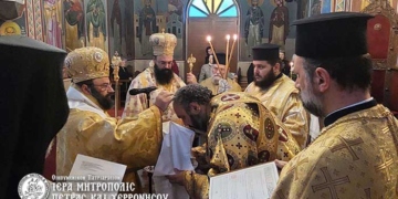Κουρά μοναχού και χειροτονία διακόνου