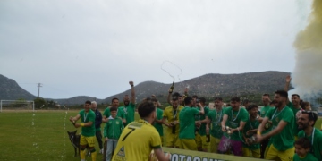 Στιγμές από τη φιέστα πρωταθλήματος της ΑΕ Νεάπολης