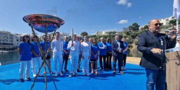 Ο Δήμος Ιεράπετρας στην τελετή υποδοχής της Ολυμπιακής Φλόγας