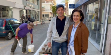 Εργασίες καλλωπισμού και δενδροφύτευσης στο δήμο Σητείας
