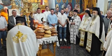 Τους πολιούχους της Αγίους Κωνσταντίνο και Ελένη τίμησε η Ελούντα
