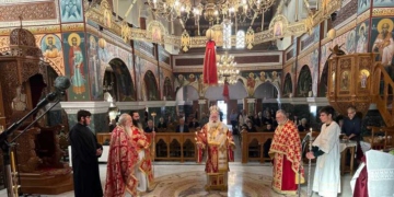 Η Αρχιερατική Θεία Λειτουργία της Μεγάλης Πέμπτης στον Ιερό Ναό Ευαγγελισμού Θεοτόκου Σητείας