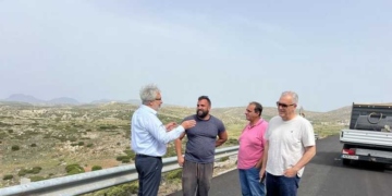 Αυτοψία στο μεγάλο έργο «Πρόγραμμα βελτίωσης οδικής ασφάλειας στο εθνικό και επαρχιακό οδικό δίκτυο»