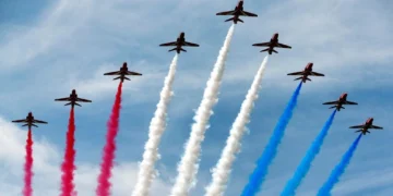 Αεροπορικη επίδειξη των «Red Arrows» στον Κόλπο της Σούδας και στο Φλοίσβο