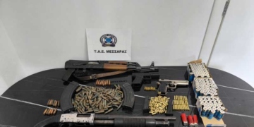 Συνελήφθη  για παραβάσεις της Νομοθεσίας περί όπλων – κατασχεθήκαν 6 όπλα, φυσίγγια και κάλυκες