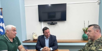 Επίσκεψη του Διοικητή της ΣΕΑΠ στο Δήμαρχο Αγίου Νικολάου
