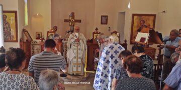 Θεία Λειτουργία στην Αγία Καλλιόπη