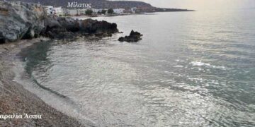 Η παραλία Άσπα και το αλάτι της θάλασσας στην παραλία Μιλάτου