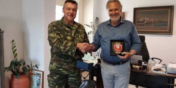 Συνάντηση με τον Δήμαρχο Σητείας είχε ο Ταξίαρχος Κων. Σπανουδάκης