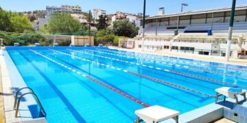 Έχει επανέλθει η κανονική εικόνα της μεγάλης πισίνας
