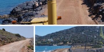 Διάνοιξη και συντήρηση δρόμων στην περιοχή της Ελούντας