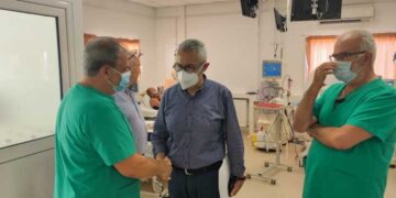 Επίσκεψη του Διοικητή της 7ης ΥΠΕ στο Νοσοκομείο Αγίου Νικολάου