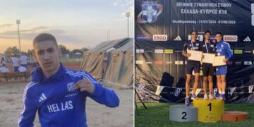 Την καλύτερη επίδοση στην Ελλάδα φέτος σημείωσε ο Μανούσος Στέφας στην Κ18