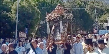 Ο εορτασμός της Κοιμήσεως της Θεοτόκου στη Νεάπολη