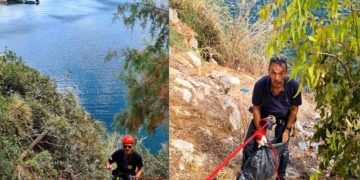 Η Ομάδα Διάσωσης καθάρισε τις κάθετες πλαγιές της Λίμνης (βίντεο)