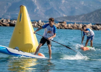 Η πρώτη ημέρα του AGIOS NIKOLAOS on SUP – ICF SUP WORLD CUP 2024 διεξήχθη με το αγώνισμα του Technical