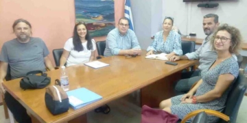 Συνάντηση του Γ.Γ. της ΟΛΜΕ και κλιμακίου του Δ.Σ. της ΕΛΜΕ Λασιθίου με εκπροσώπους του Δήμου Αγίου Νικολάου