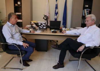 ΒΟΑΚ, αεροδρόμιο «Νίκος Καζαντζάκης» και κομβικά έργα κοινού ενδιαφέροντος, στην ατζέντα της συνάντησης του Δημάρχου Ηρακλείου με τον Περιφερειάρχη Κρήτης