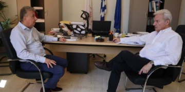 ΒΟΑΚ, αεροδρόμιο «Νίκος Καζαντζάκης» και κομβικά έργα κοινού ενδιαφέροντος, στην ατζέντα της συνάντησης του Δημάρχου Ηρακλείου με τον Περιφερειάρχη Κρήτης