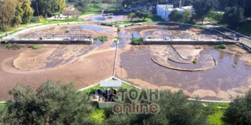 Η συντήρηση της εγκατάστασης επεξεργασίας λυμάτων του βιολογικού Αγ. Νικολάου