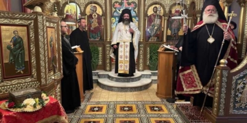 Ο Αρχιερατικός Εσπερινός της εορτής του Οσίου Ιωάννου του Ερημίτου στο Επισκοπικό Παρεκκλήσιο της Ι. Μητροπόλεως στην Ιεράπετρα