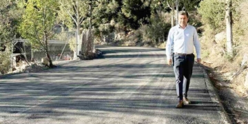 Αυτοψία στο δρόμο Καλού Χωριού – Μεταξοχωρίου από τον Αντιπεριφερειάρχη Λασιθίου