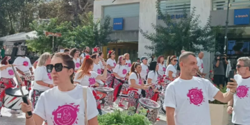 Σε βραζιλιάνικους ρυθμούς για τον Καρκίνο του Μαστού στο κέντρο του Ηρακλείου