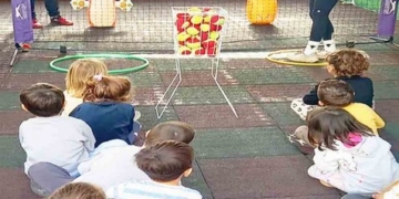 Αθλητικές δραστηριότητες Τένις στο 1ο Νηπιαγωγείο Αγίου Νικολάου