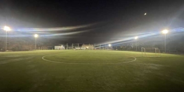 Αντικατάσταση των προβολέων στο γήπεδο της Αμμούδας