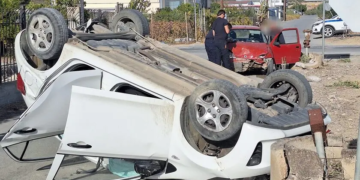 Σφοδρή σύγκρουση οχημάτων κοντά στις Μοίρες – 3 τραυματίες