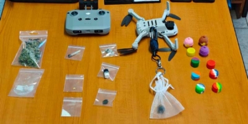Συνελήφθη στον Αγ. Νικόλαο – Κατασχέθηκε drone με ειδικά προσαρμοσμένο γάντζο με πουγκί το οποίο περιείχε  κρύπτη με υπολείμματα κάνναβης