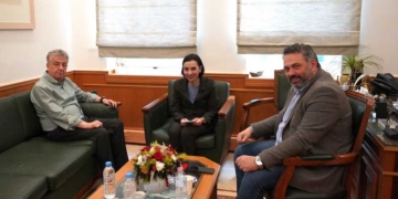 Επίσκεψη της Κοσμήτορος του Πανεπιστημίου Κρήτης στον Περιφερειάρχη