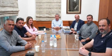 Συνάντηση Περιφερειάρχη με την διοίκηση της Αγροδιατροφικής Σύμπραξης της Περιφέρειας Κρήτης