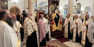 Ο Μέγας Αρχιερατικός Εσπερινός στον πανηγυρίζοντα Ιερό Μητροπολιτικό Ναό Αγίου Γεωργίου Ιεράπετρας