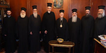 Αντιπροσωπεία της Ιεράς Επαρχιακής Συνόδου της εν Κρήτη Εκκλησίας στο Φανάρι