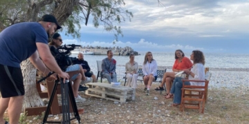 Στιγμιότυπα από τα γυρίσματα λετονικής εκπομπής μαγειρικής στη Μίλατο