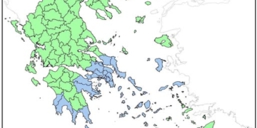 Χάρτης πρόβλεψης κινδύνου πυρκαγιάς: Υψηλός κίνδυνος για σήμερα στην Κρήτη