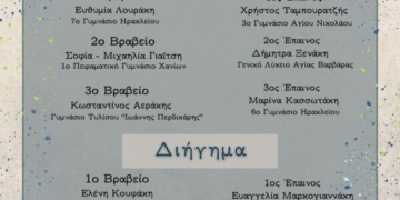 Ανακοίνωση αποτελεσμάτων του 4ου Παγκρήτιου Μαθητικού Λογοτεχνικού Διαγωνισμού της Στέγης ΒΙΤΣΕΝΤΖΟΣ ΚΟΡΝΑΡΟΣ