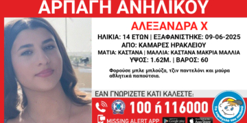 Αρπαγή της 14χρονης Αλεξάνδρας από το Ηράκλειο