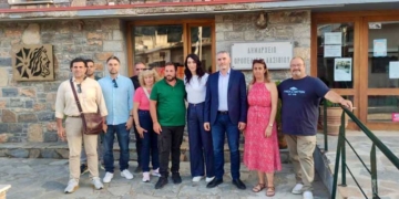 Επίσκεψη κλιμακίου του ΠΑΣΟΚ στον Δήμο Οροπεδίου Λασιθίου