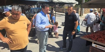 Ξεχωριστή ημέρα για την τοπική κοινωνία του Αγίου Νικολάου, ξεκίνησε η λειτουργία της Λαϊκής αγοράς στη νέα της θέση «Λαγκός»
