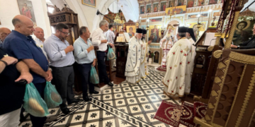 Mε Αρχιερατική Θεία Λειτουργία πανηγυρίσε ο Ιερός Ενοριακός Ναός Αγίου Παντελεήμονος στο Χαμαίζι Σητείας