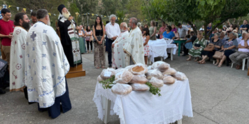 Με λαμπρότητα ο Αρχιερατικός Εσπερινός της εορτής της Οσίας Ειρήνης της Χρυσοβαλάντου στην Ενορία Δάφνης Σητείας