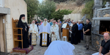 Ο Μέγας Αρχιερατικός Εσπερινός της εορτής του Αποστόλου Σίλα στον φερώνυμο Ιερό Ναό της Ενορίας Καλού Χωριού