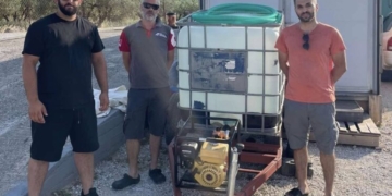 Διάθεση 2 ρυμουλκόμενων πυροσβεστικών συγκροτημάτων από τον Πολιτιστικό Σύλλογο Παχειάς Άμμου